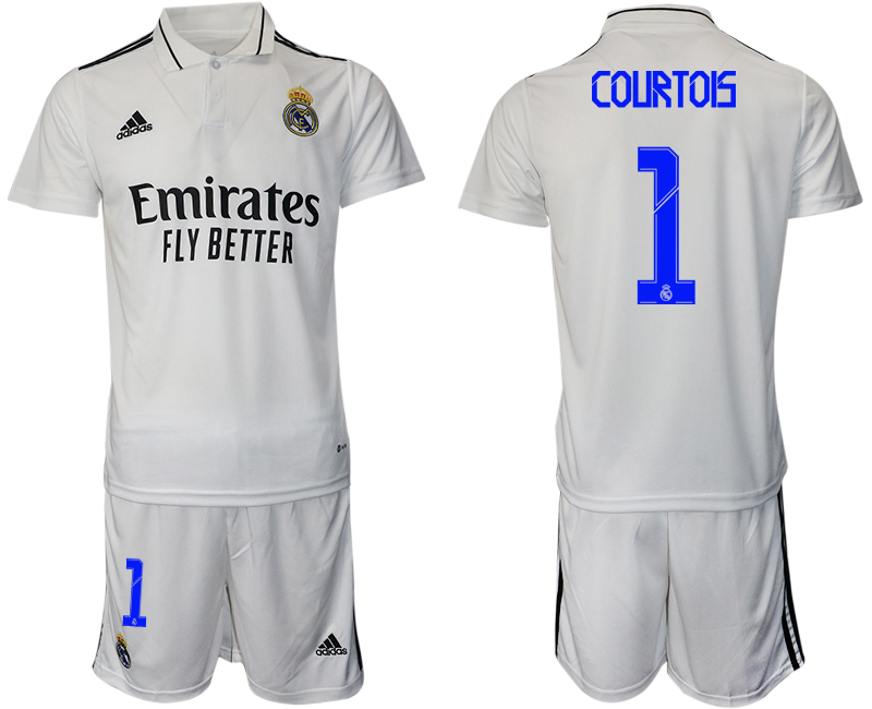 Cheap Men 2022-2023 Club Real Madrid home white 1 Adidas Soccer Jersey